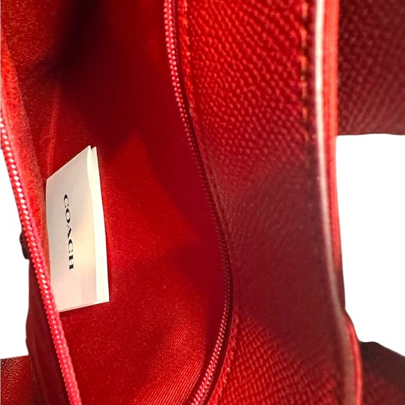 Coach Red Horse and Carriage Tote Bag with Monogram Pattern- Like New - Picture 11 of 12